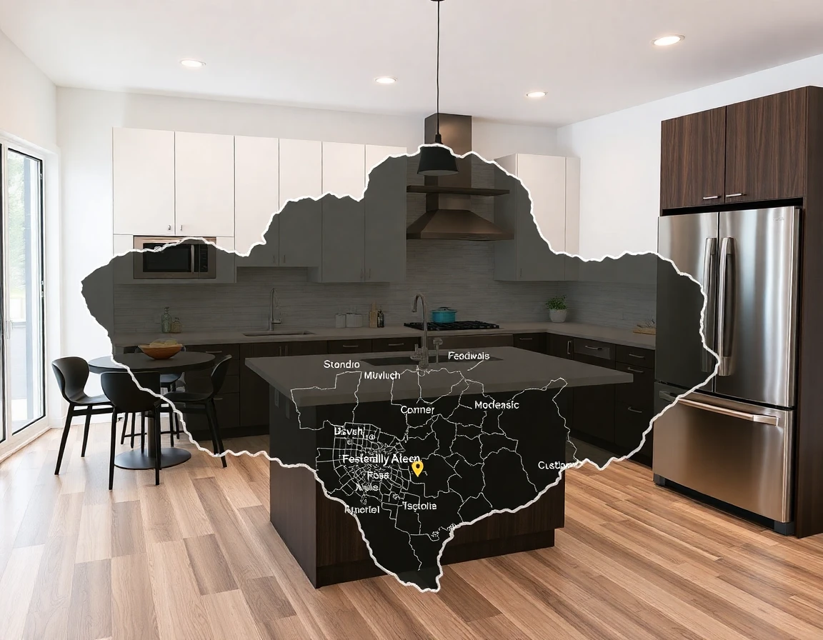 Kitchen Remodeling Service Areas Map